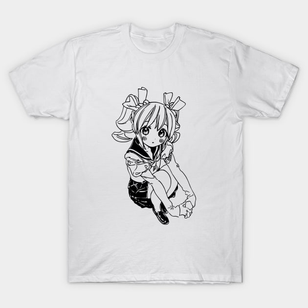 Cute Anime Girl T-Shirt by MaxGraphic